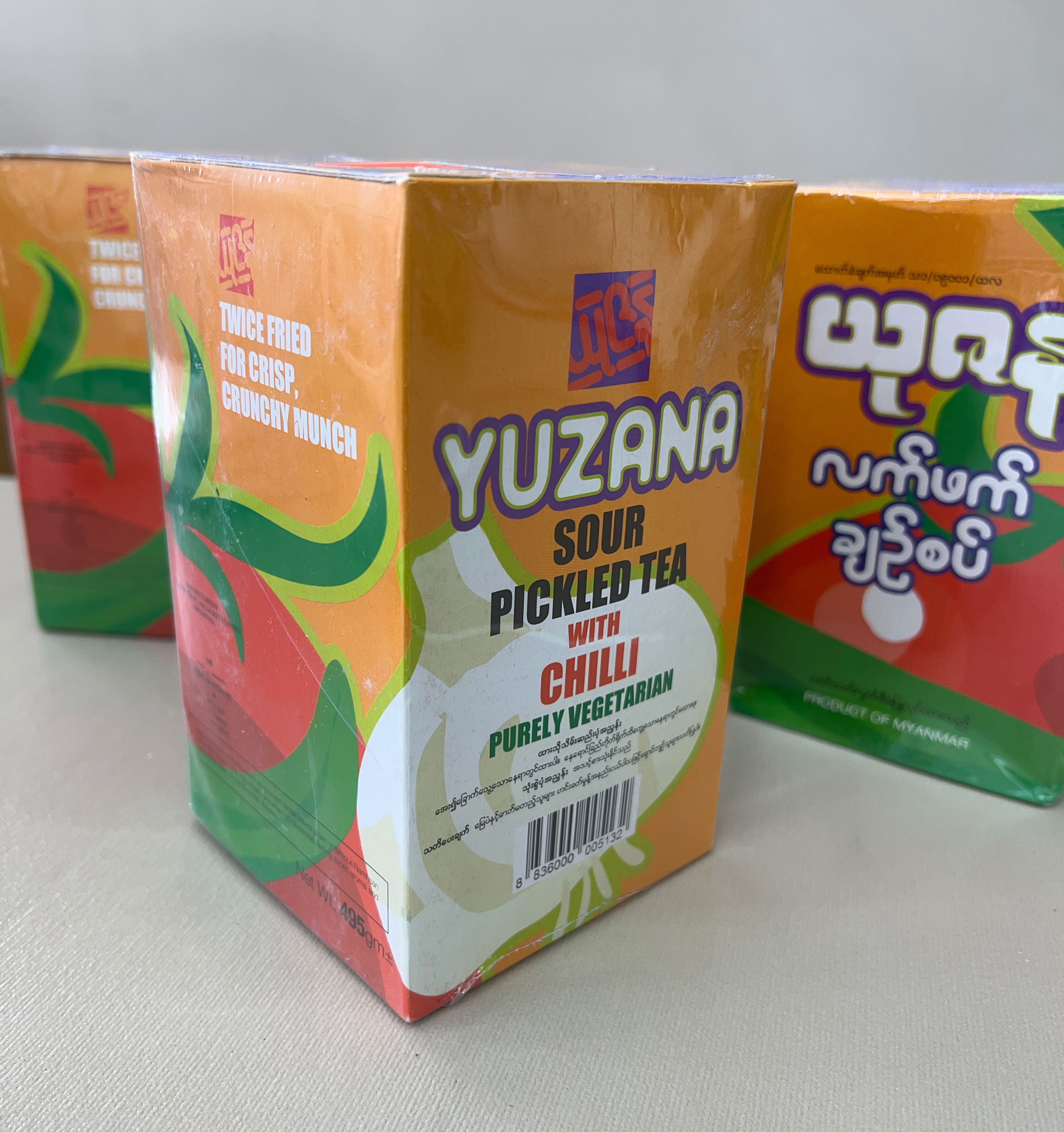 packaged myanmar tea